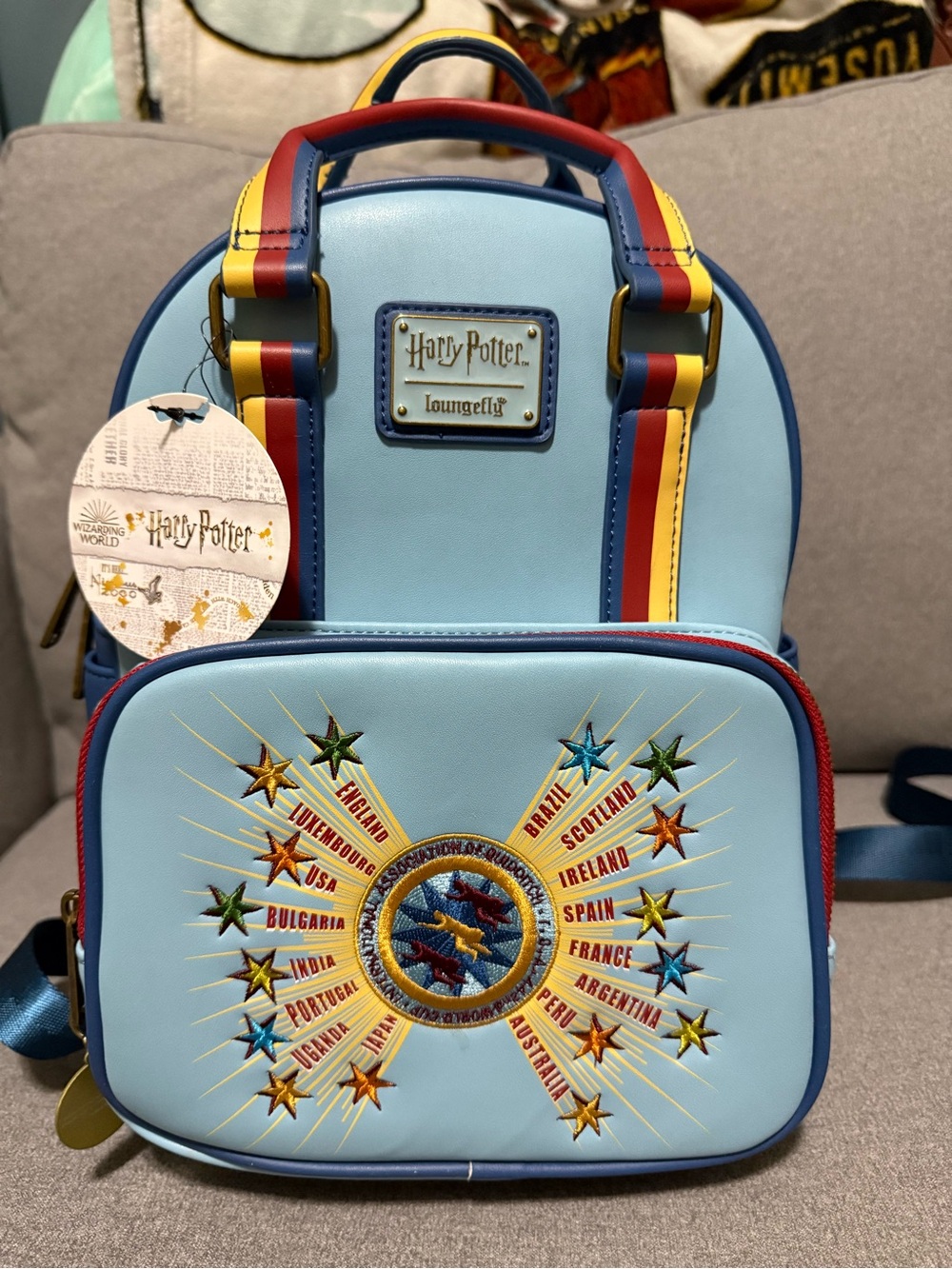 Loungefly Harry Potter Quidditch World Cup Mini Backpack Limited Edition Used